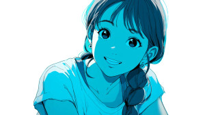 Cute Girl Illustration V6 Vinyl Car Decal Sticker – Waterproof & UV-Resistant 8"