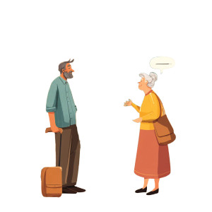 Poll Person Talking Vinyl Car Decal Sticker – Waterproof & UV-Resistant 8"