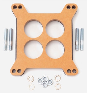 Edelbrock 4-Hole Carburetor Spacer | 1/2 inch Thick | Wood Fiber Laminate