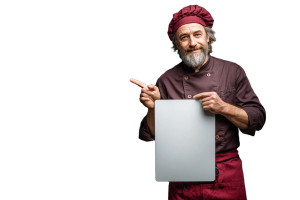 French Chef Vinyl Car Decal Sticker – Waterproof & UV-Resistant 8"