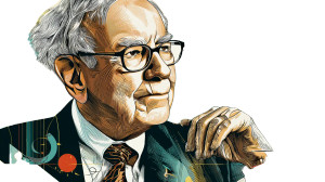 Warren Buffet Poster Vinyl Car Decal Sticker – Waterproof & UV-Resistant 8"