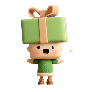 Gift Box Head Vinyl Car Decal Sticker – Waterproof & UV-Resistant 8"