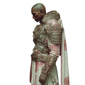 African Warrior V4 Vinyl Car Decal Sticker – Waterproof & UV-Resistant 8"