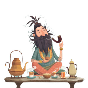 Vishnu Smoking Pipe Vinyl Car Decal Sticker – Waterproof & UV-Resistant 8"