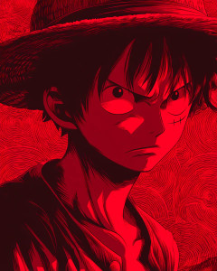 Monkey D Luffy V8 Vinyl Car Decal Sticker – Waterproof & UV-Resistant 8"