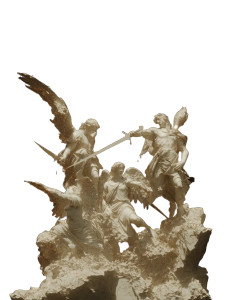 Divine Space Angels Vinyl Car Decal Sticker – Waterproof & UV-Resistant 8"