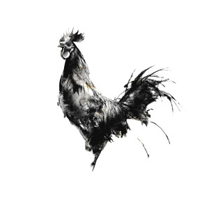 Liquid-Expressionist Chicken Vinyl Car Decal Sticker – Waterproof & UV-Resistant 8"