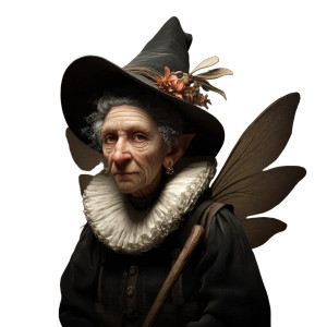 Wicked Witch Fairy Vinyl Car Decal Sticker – Waterproof & UV-Resistant 8"