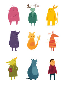 Cute Cartoon Characters Vinyl Car Decal Sticker – Waterproof & UV-Resistant 8"