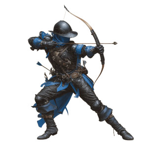 Black Leather Archer Vinyl Car Decal Sticker – Waterproof & UV-Resistant 8"
