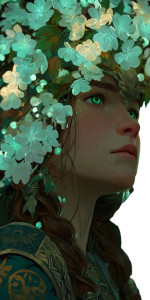 Eostre Spring Goddess Vinyl Car Decal Sticker – Waterproof & UV-Resistant 8"