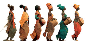 African Traditional Dancers Vinyl Car Decal Sticker – Waterproof & UV-Resistant 8"