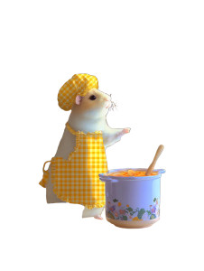 Chef Guinea Pig Vinyl Car Decal Sticker – Waterproof & UV-Resistant 8"