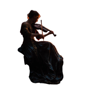 Masterful Violinist Vinyl Car Decal Sticker – Waterproof & UV-Resistant 8"