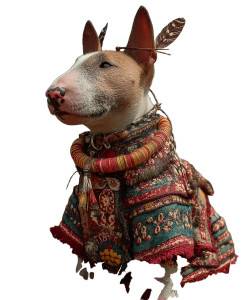 Colorful Bull Terrier Vinyl Car Decal Sticker – Waterproof & UV-Resistant 8"