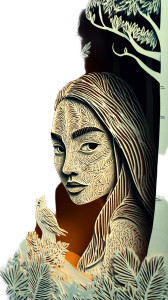 Paper Cutout Portrait Vinyl Car Decal Sticker – Waterproof & UV-Resistant 8"