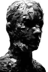 Faceless Mirror Man Vinyl Car Decal Sticker – Waterproof & UV-Resistant 8"