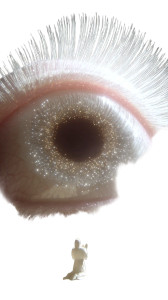 Celestial Deity Encounter Vinyl Car Decal Sticker – Waterproof & UV-Resistant 8"