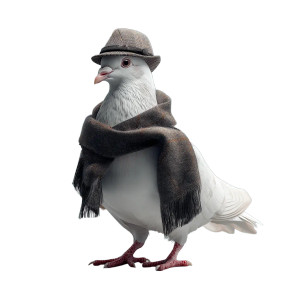 Dove In Attire Vinyl Car Decal Sticker – Waterproof & UV-Resistant 8"