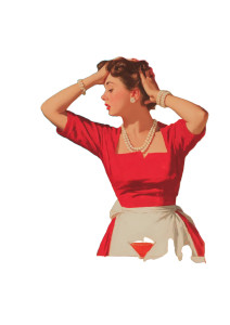 Glamorous 1950S Housewife Vinyl Car Decal Sticker – Waterproof & UV-Resistant 8"