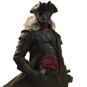 Pirate Drow Elf Vinyl Car Decal Sticker – Waterproof & UV-Resistant 8"