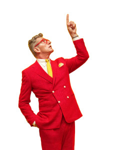 Man In Red Suit V4 Vinyl Car Decal Sticker – Waterproof & UV-Resistant 8"