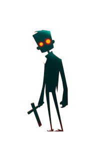 Expressive Glowing Character V2 Vinyl Car Decal Sticker – Waterproof & UV-Resistant 8"