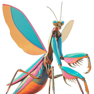 Praying Mantis Vinyl Car Decal Sticker – Waterproof & UV-Resistant 8"