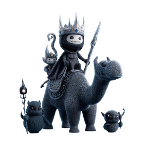 Cute Demon Paimon V2 Vinyl Car Decal Sticker – Waterproof & UV-Resistant 8"