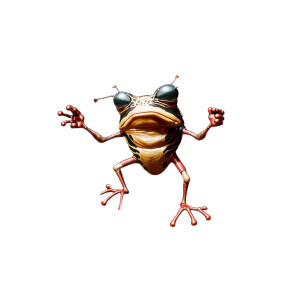 Ant-Toad Hybrid Vinyl Car Decal Sticker – Waterproof & UV-Resistant 8"