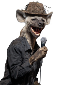 Hyena Comedian Vinyl Car Decal Sticker – Waterproof & UV-Resistant 8"