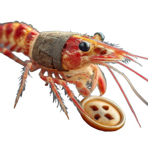 Shrimp In Suit Vinyl Car Decal Sticker – Waterproof & UV-Resistant 8"