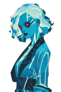 Futuristic Fashion Portrait V23 Vinyl Car Decal Sticker – Waterproof & UV-Resistant 8" Futuristic Fashion Portrait V23 Vinyl Car Decal Sticker – Waterproof & UV-Resistant 8"