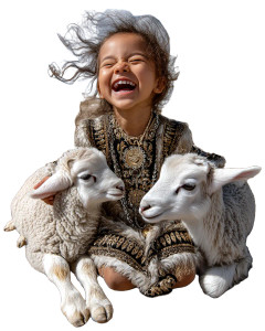 Girl And Sheep Vinyl Car Decal Sticker – Waterproof & UV-Resistant 8" Girl And Sheep Vinyl Car Decal Sticker – Waterproof & UV-Resistant 8"
