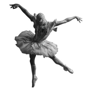 Ballet Spider-Man Vinyl Car Decal Sticker – Waterproof & UV-Resistant 8"