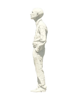 Porcelain-Skinned Walker Vinyl Car Decal Sticker – Waterproof & UV-Resistant 8"