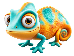 Pixar Chameleon Vinyl Car Decal Sticker – Waterproof & UV-Resistant 8" Pixar Chameleon Vinyl Car Decal Sticker – Waterproof & UV-Resistant 8"