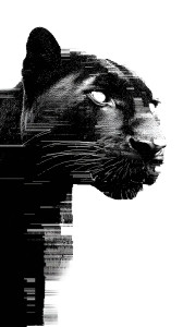 Glitch Panther Vinyl Car Decal Sticker – Waterproof & UV-Resistant 8"