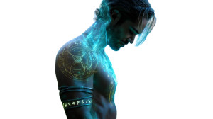 Mystical Rune Man Vinyl Car Decal Sticker – Waterproof & UV-Resistant 8"