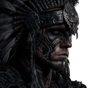 Warrior Portrait V7 Vinyl Car Decal Sticker – Waterproof & UV-Resistant 8"