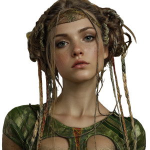 Celtic Goddess Belena Vinyl Car Decal Sticker – Waterproof & UV-Resistant 8"