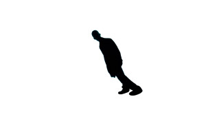 Silhouette In Motion Vinyl Car Decal Sticker – Waterproof & UV-Resistant 8"