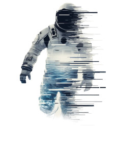 Multidimensional Astronaut Vinyl Car Decal Sticker – Waterproof & UV-Resistant 8"