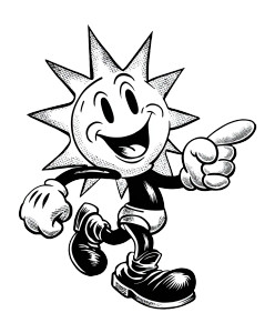 Vintage Cartoon Sun Vinyl Car Decal Sticker – Waterproof & UV-Resistant 8" Vintage Cartoon Sun Vinyl Car Decal Sticker – Waterproof & UV-Resistant 8"