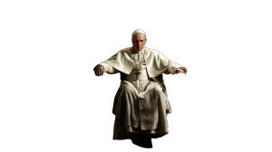 Pope On Throne Vinyl Car Decal Sticker – Waterproof & UV-Resistant 8"