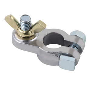 Deka Universal Marine Clamp Style Battery Terminal | Brass Plated Wing Nut | Top Post | Limited Warranty Deka Universal Marine Clamp Style Battery Terminal | Brass Plated Wing Nut | Top Post | Limited Warranty