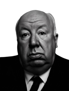 Hitchcock Portrait Vinyl Car Decal Sticker – Waterproof & UV-Resistant 8"