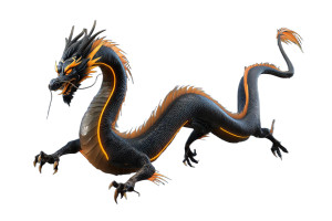 Chinese Dragon V10 Vinyl Car Decal Sticker – Waterproof & UV-Resistant 8"