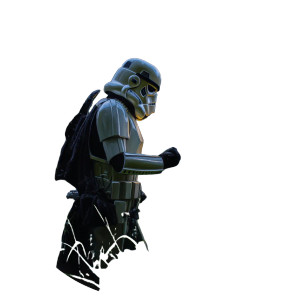 Storm Trooper In Field Vinyl Car Decal Sticker – Waterproof & UV-Resistant 8"