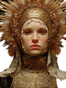 Holy Warrior Saint Vinyl Car Decal Sticker – Waterproof & UV-Resistant 8"